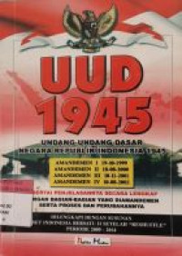 Image of UNDANG-UNDANG DASAR NEGARA REPUBLIK INDONESIA TAHUN 1945